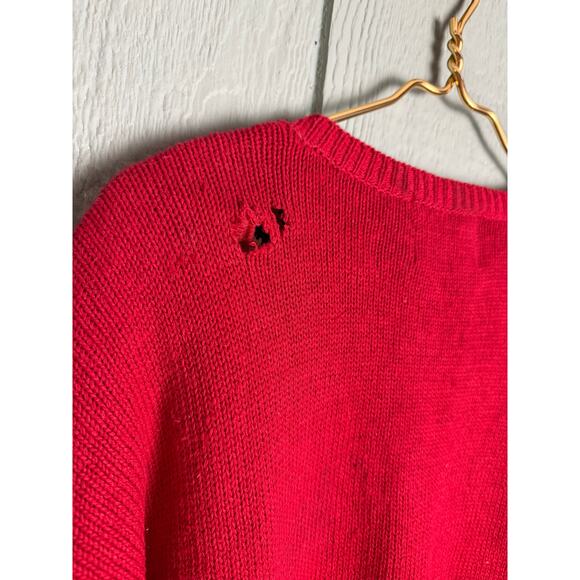 Vintage Heirloom Collectibles Christmas Patchwork Cardigan Sweater L/XL - Picture 7 of 7